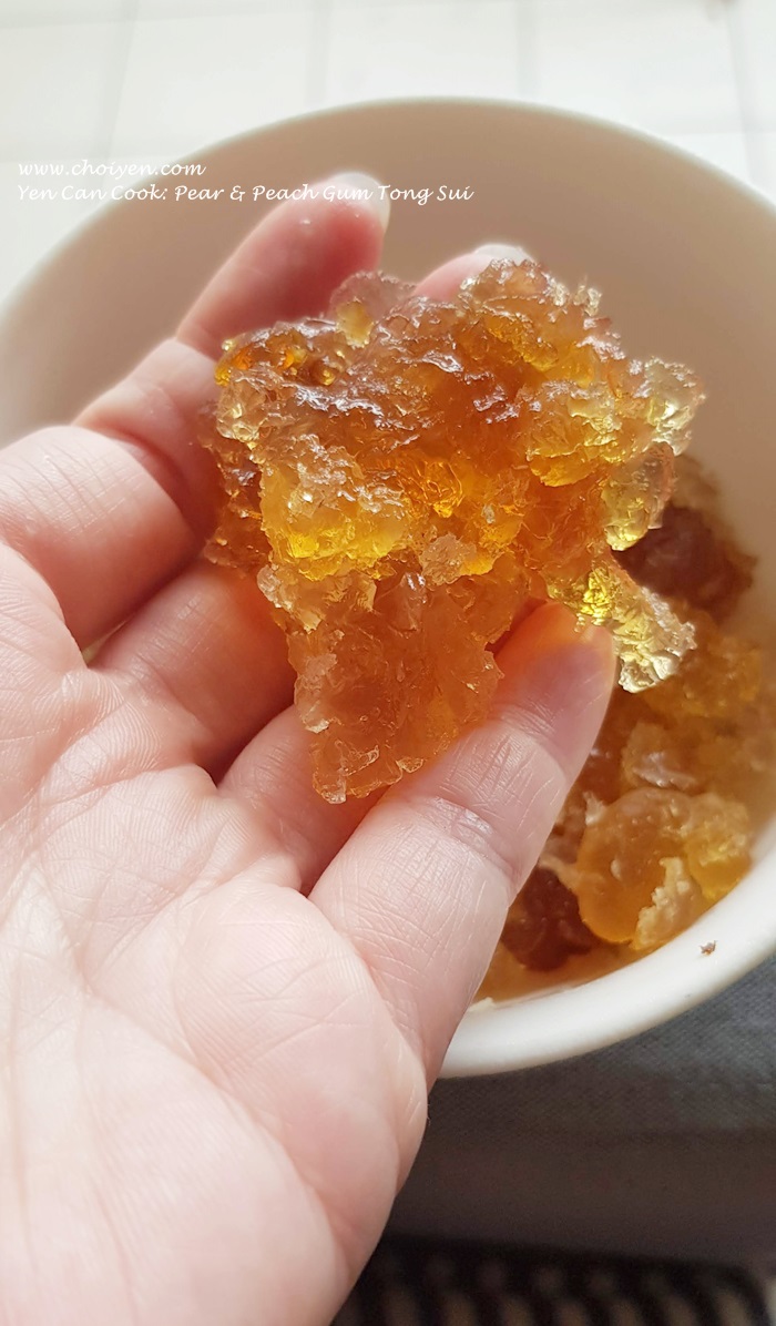 Yen Can Cook Pear & Peach Gum Tong Sui 雪梨桃胶糖水 Mimi's Dining Room
