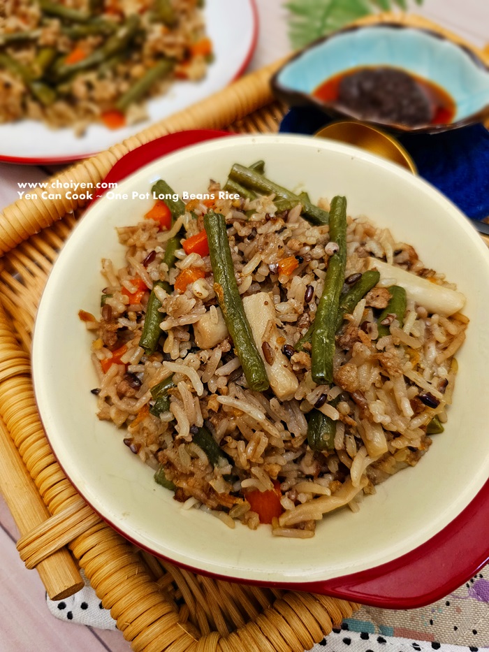 Yen Can Cook One Pot Long Beans Rice (Rice Cooker Version) Mimi's