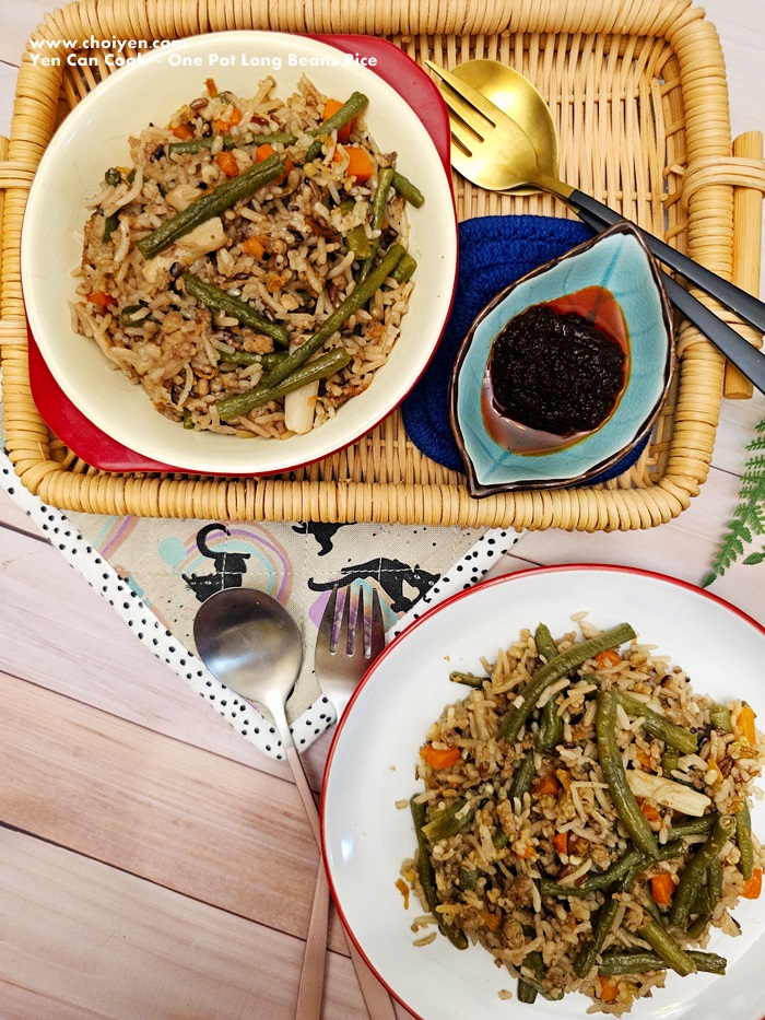 Yen Can Cook One Pot Long Beans Rice (Rice Cooker Version) Mimi's